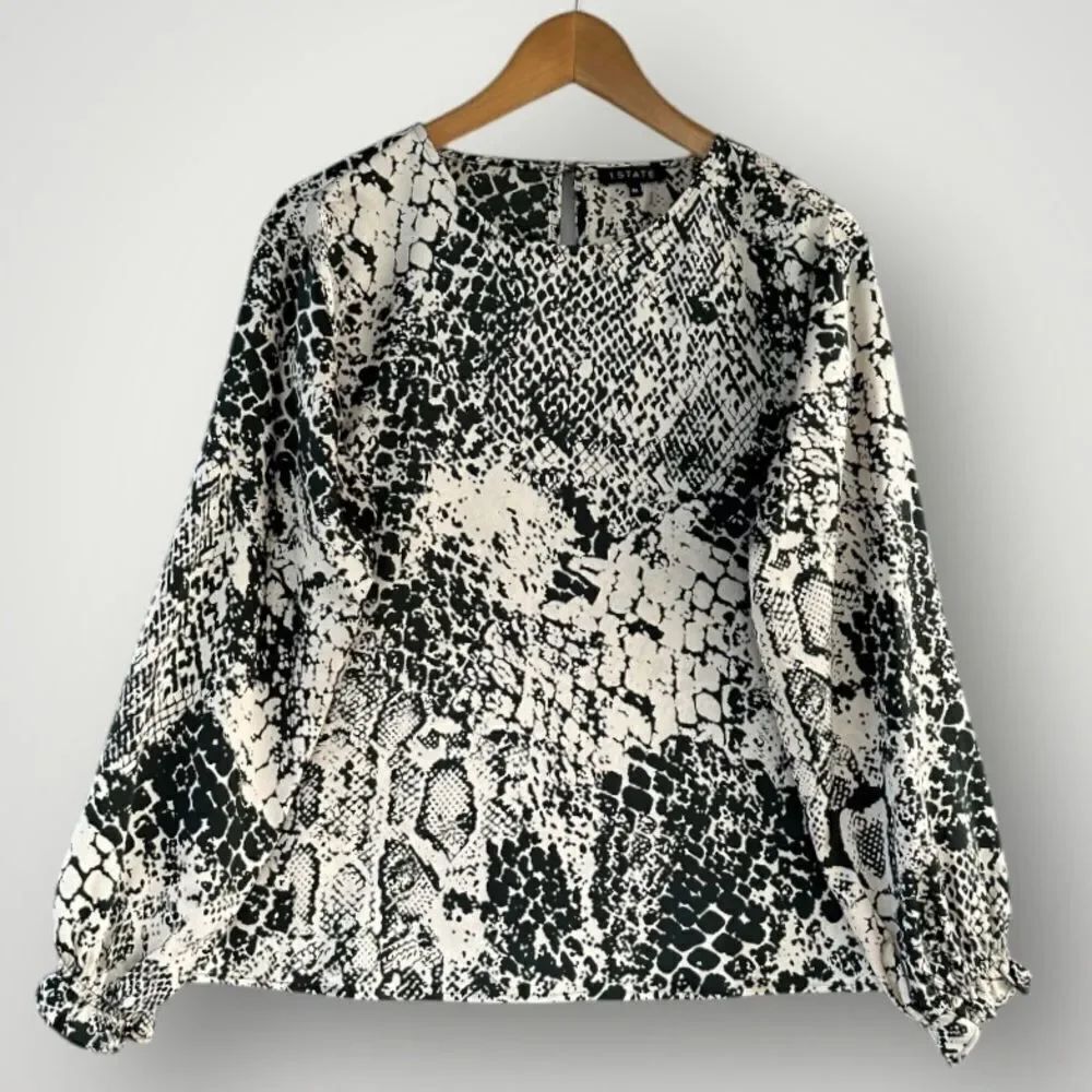 5 for $45  State Top Blouse Shirt Women Size M Animal Print
